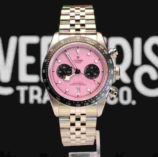 Tudor Black Bay Chrono 79360N Pink Dial - Box and Papers