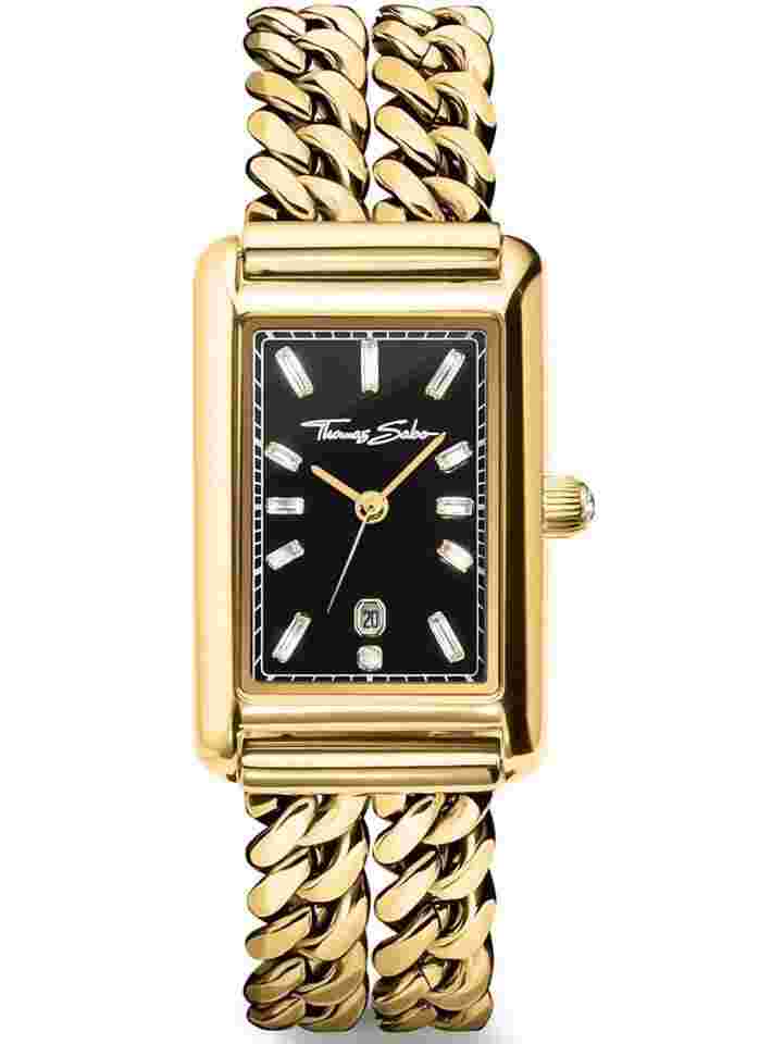 Thomas Sabo WA0452-291-203 Damenuhr Elegance Schwarz 22mm 3ATM