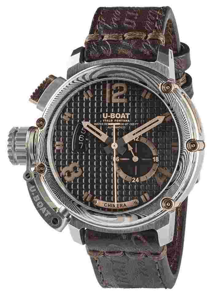 U-Boat Chimera 3006 Herrenuhr Chimera Bronze Damasco Automatik 46mm 10ATM