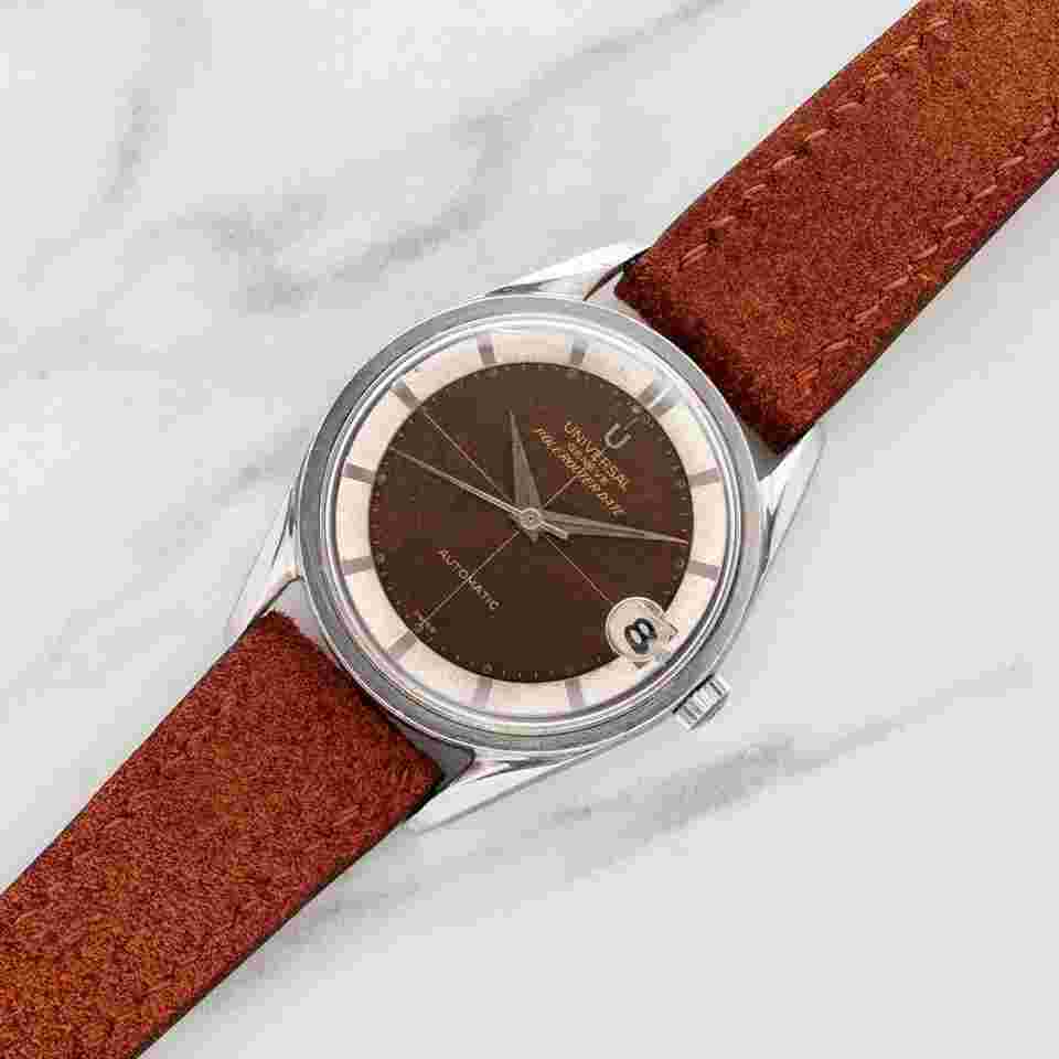 Universal Genève Polerouter Date 204610-2 - "Tropical" Dial