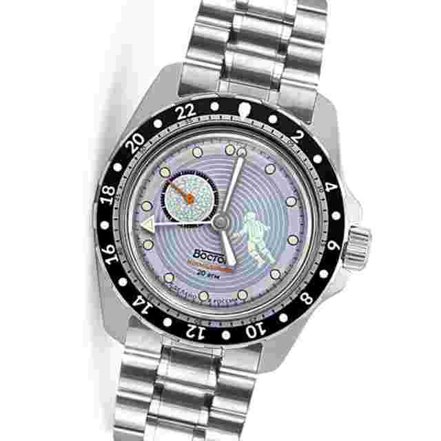 Vostok Amphibia LUNA DUDE COSMODIVER MERCURY 14039G GMT Automatic Diver 200m