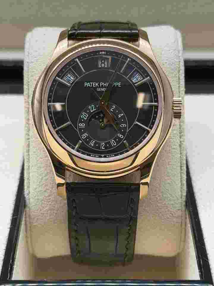 Patek Philippe Annual Calendar 2023 Annual Calendar Rose Gold Black Dial 5205R-011
