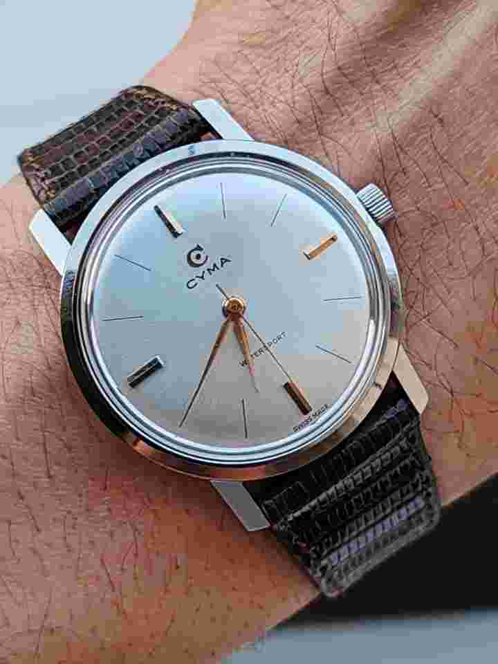 Cyma Navystar Manual Winding Vintage Watch