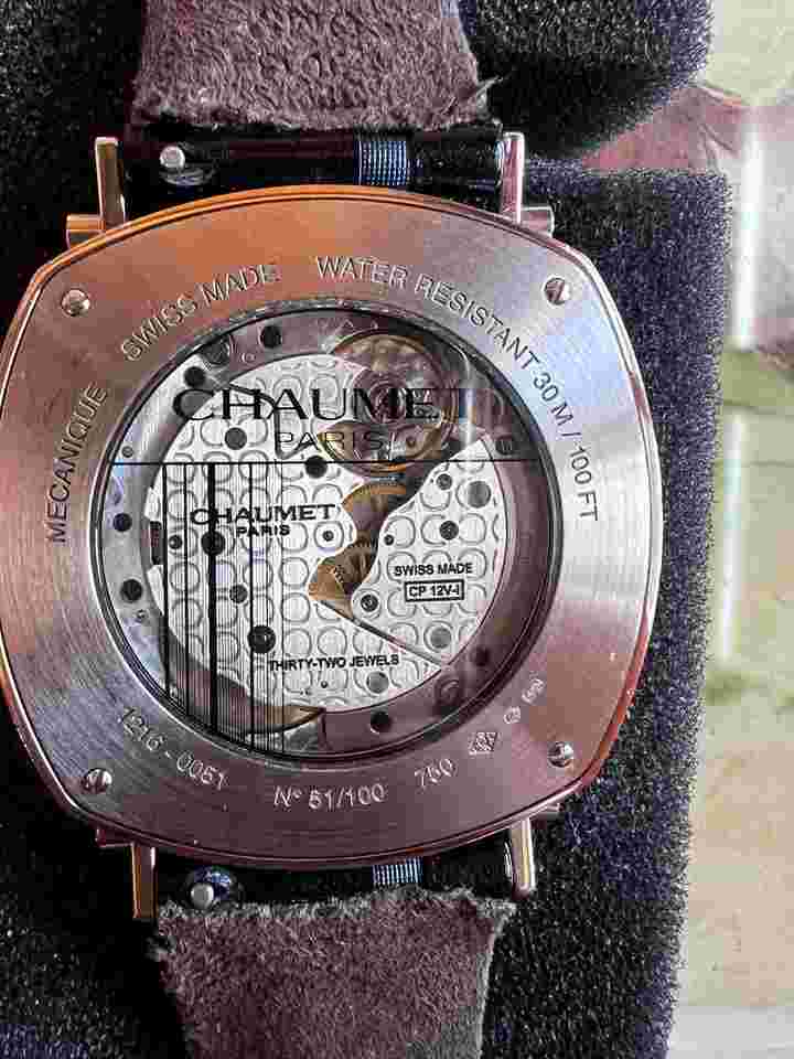 Chaumet Dandy réserve de marche Or Gris