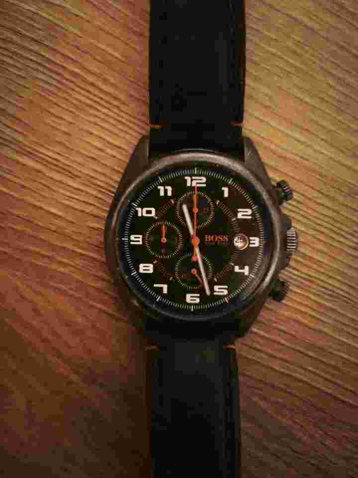 Hugo Boss Champion BOSS Champion Chronograph 44mm - Black & Orange Detail