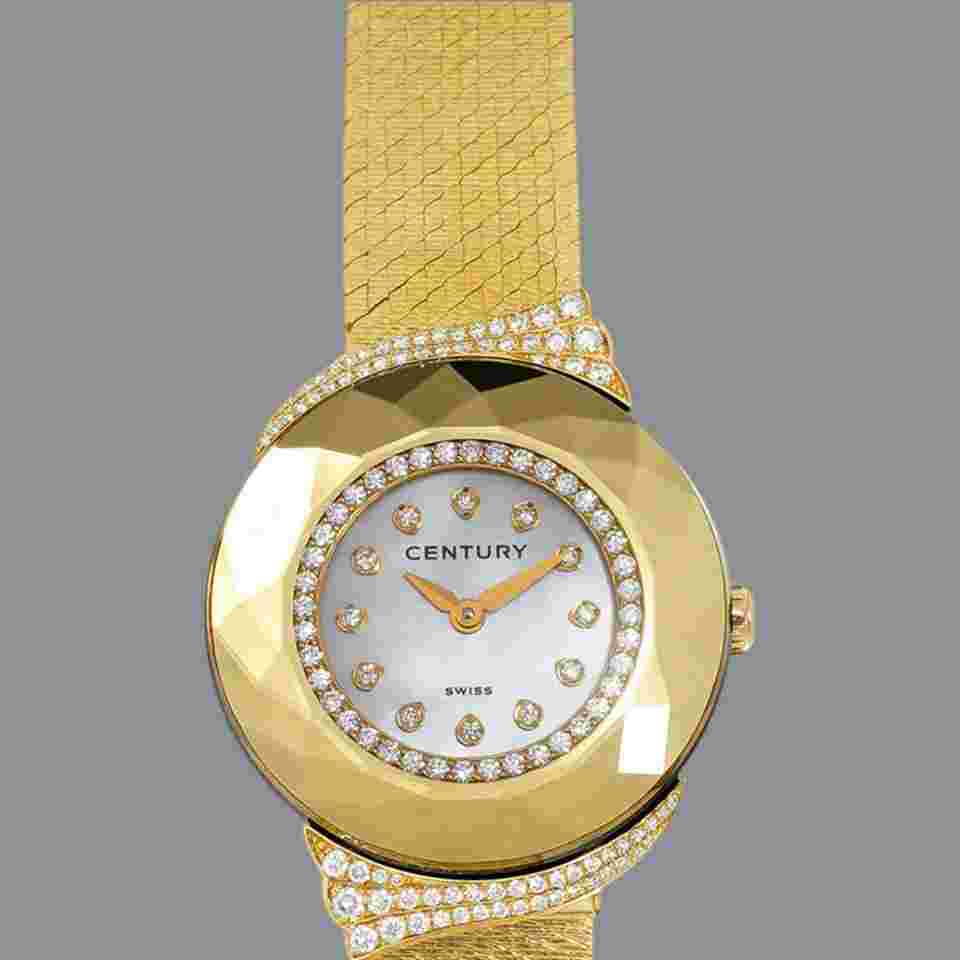 Century Alegria 649.1.S.12P.36.AMG | Qurtz | Diamonds | Yellow Gold