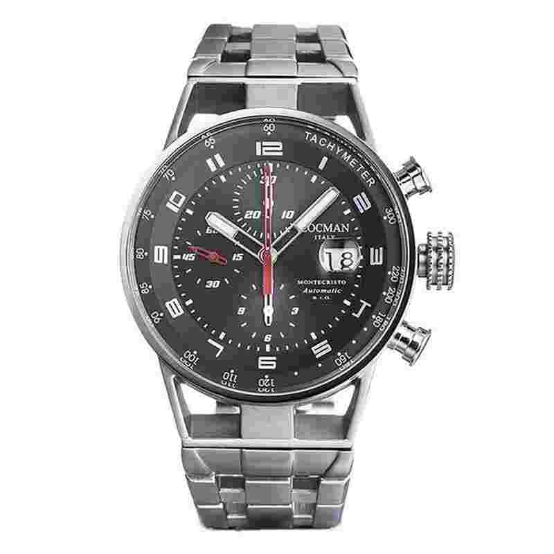 Locman Montecristo Italy Herrenuhr Montecristo Chrono Automatik aus Titanium / Stahl Ref. 0516A07S