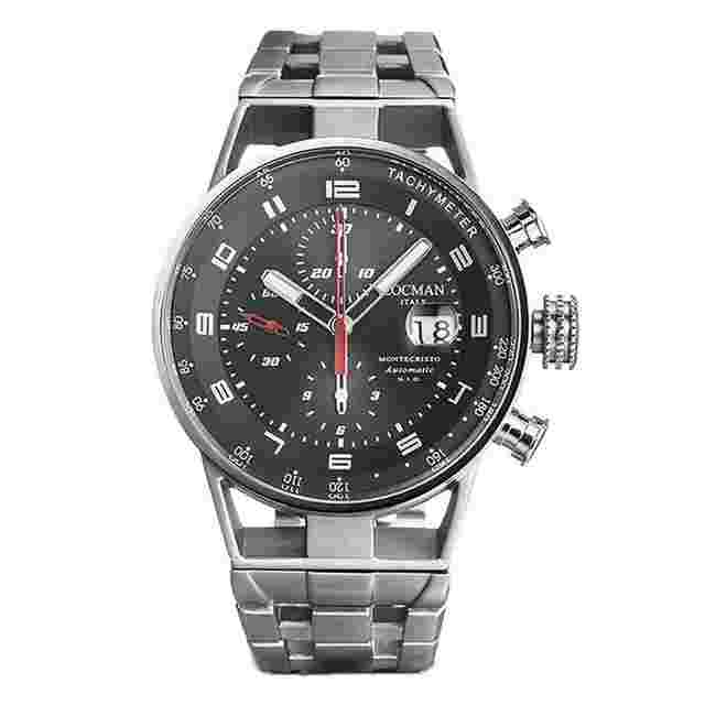 Locman Montecristo Italy Herrenuhr Montecristo Chrono Automatik aus Titanium / Stahl Ref. 0516A07S