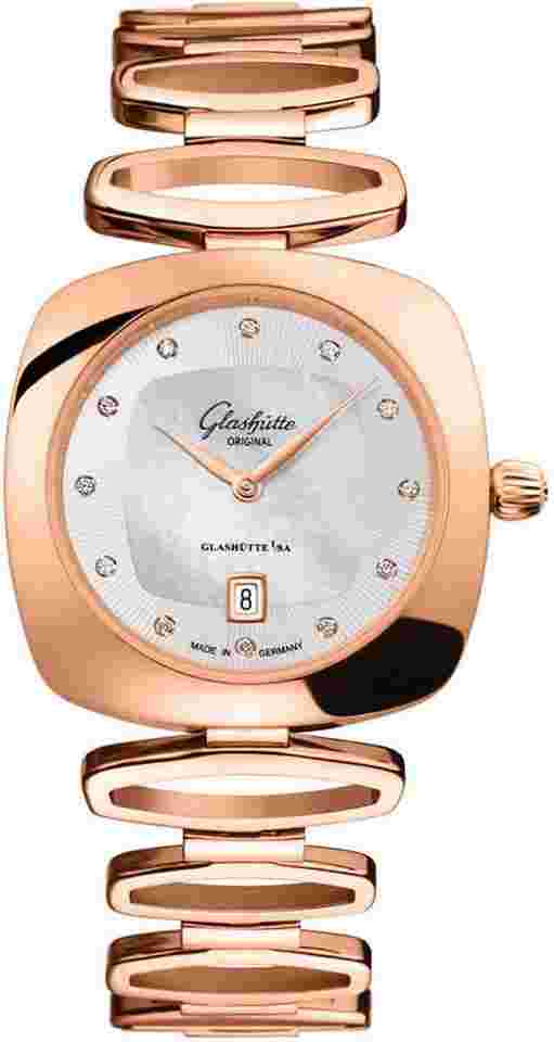 Glashütte Original Pavonina Rose Gold Ladies Watch 1-03-01-08-05-14