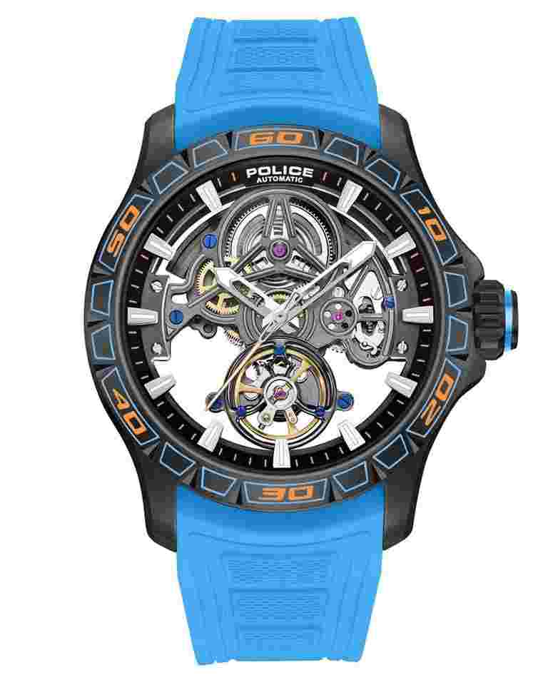 Police PEWGR0097804 Herren-Armbanduhr Automatik Spirit Türkis