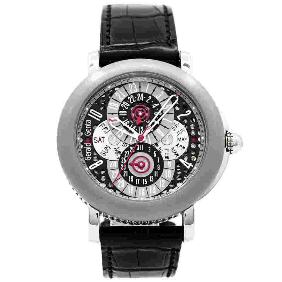 Gérald Genta Perpetual Calendar GMT - Inventory 8809