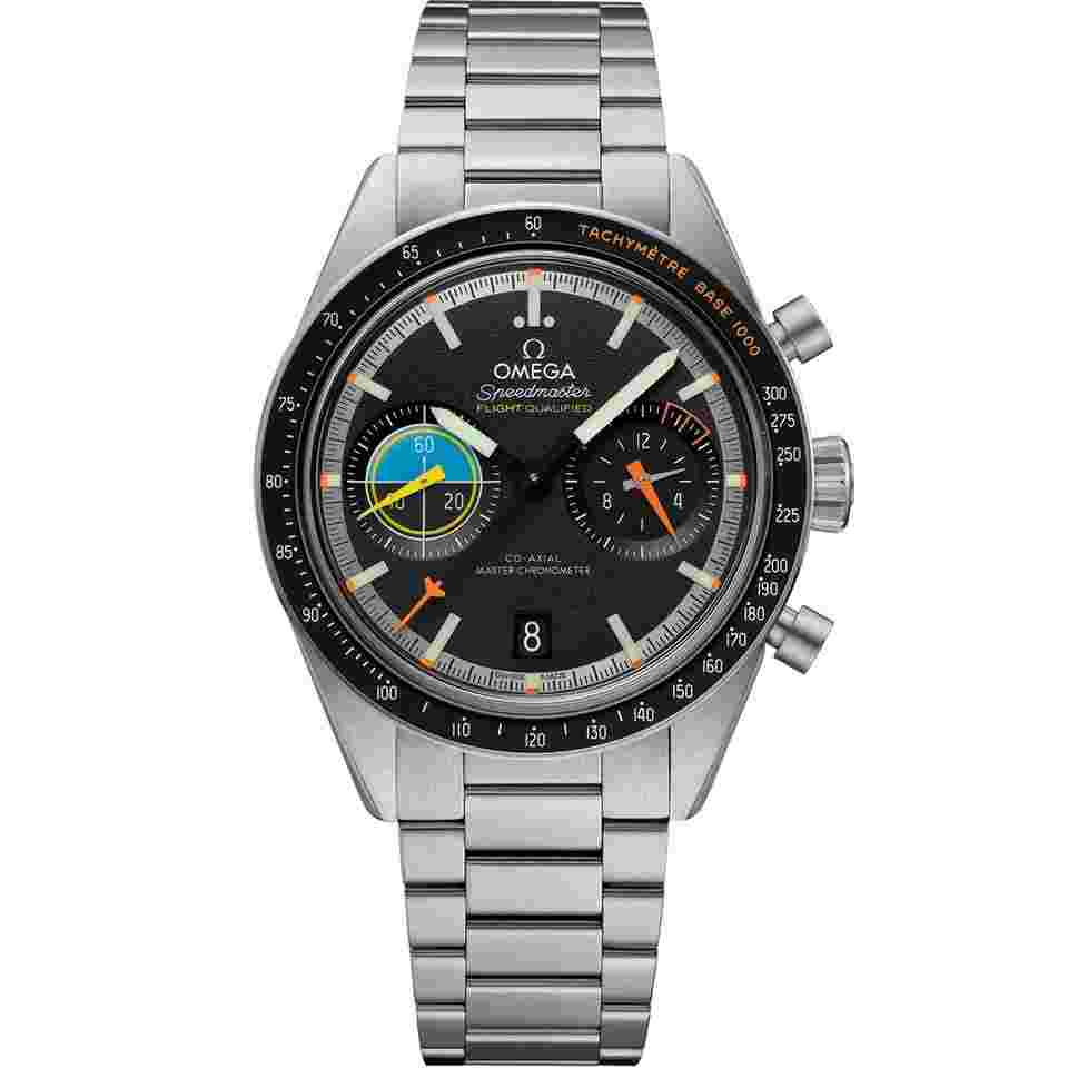 Omega Speedmaster Pilot Two Counters 40.85mm Steel on Steel - 332.10.41.51.01.002