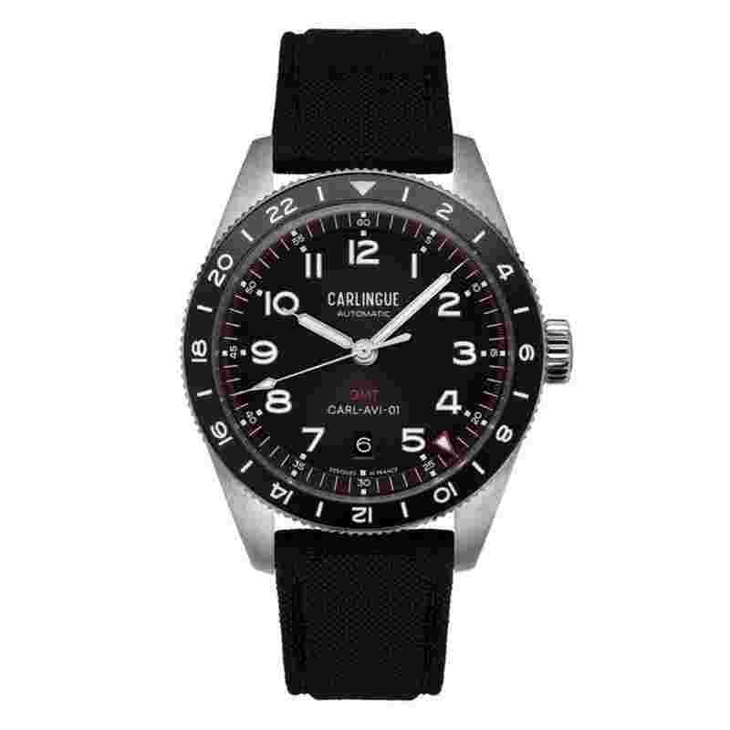 Carlingue Montre Aviation 01 Noir CT-002-B