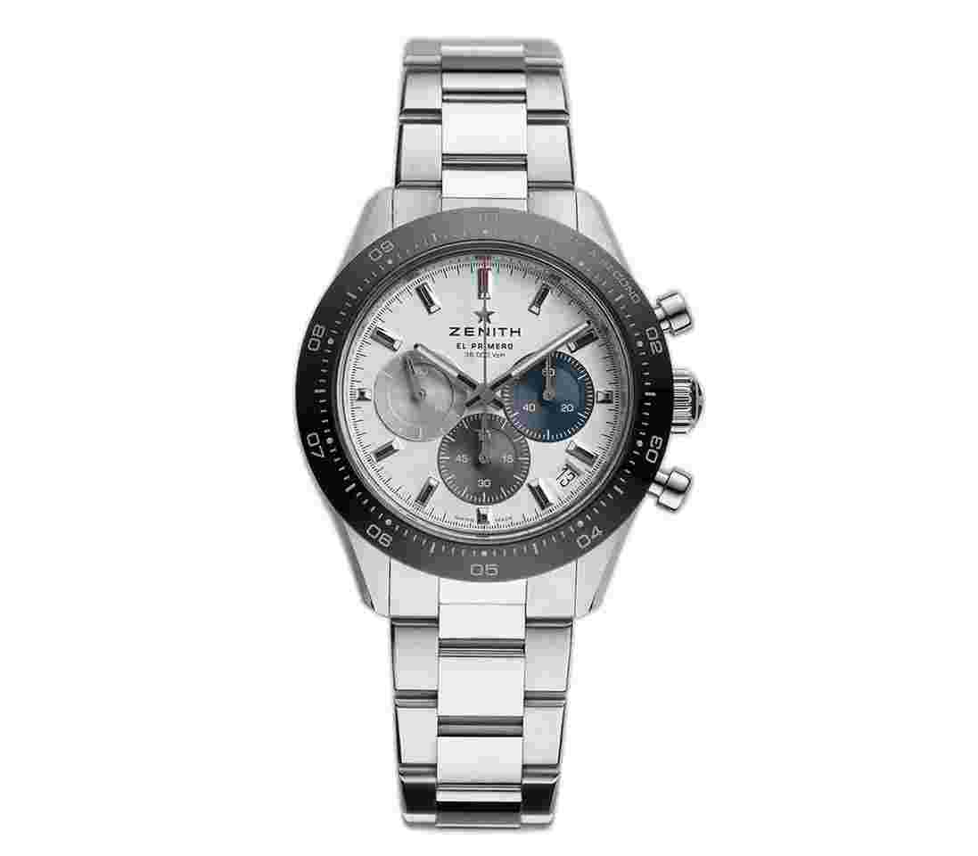 Zenith Chronomaster Sport 41mm Sport Chrono Ceramic Bezel White Dial