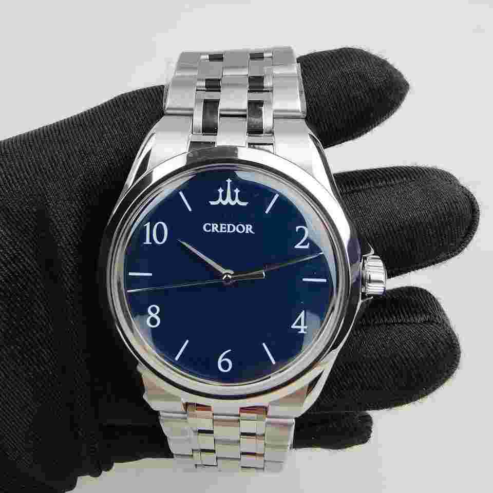 Credor Kuon analog 7R31 Spring Drive manual winding sapphire crystal Stainless Steel GCLX995