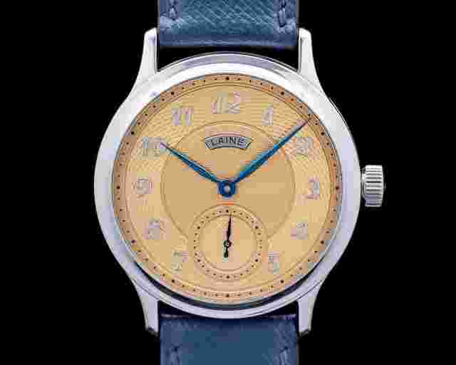 Laine V38 Salmon Guilloche SS Salmon Dial