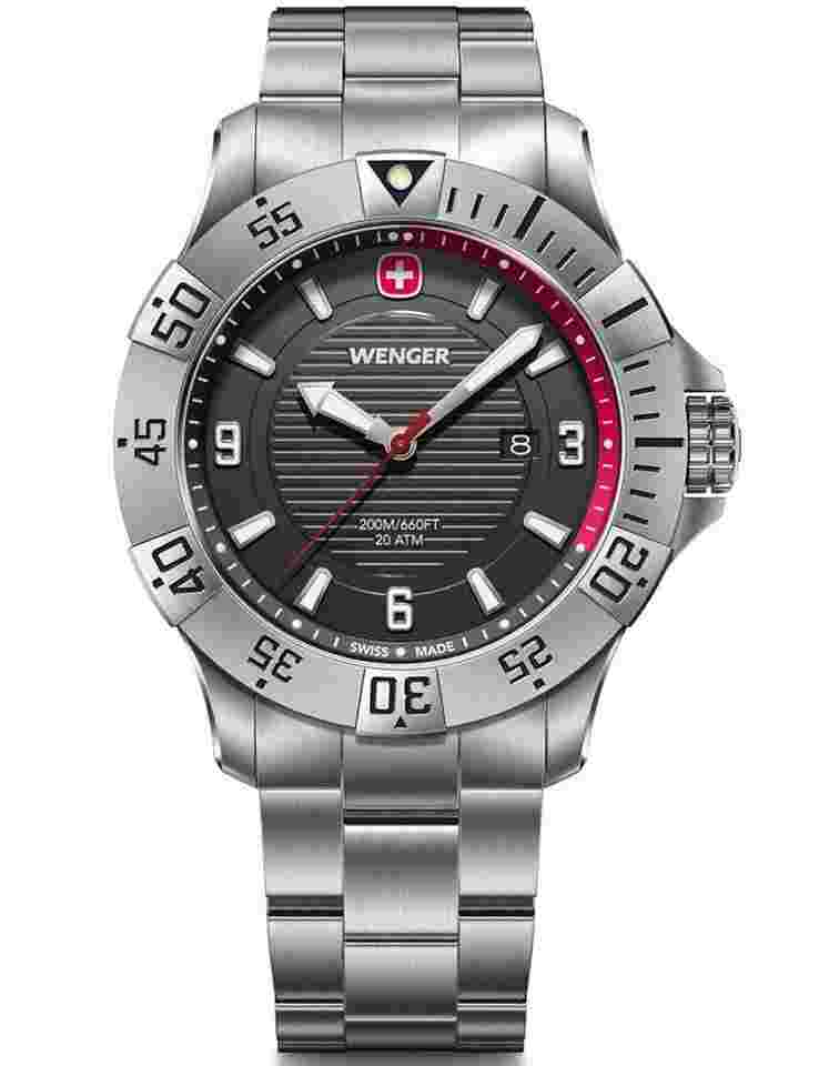 Wenger Sea Force 01.0641.139 Herrenuhr Seaforce 43mm 20ATM