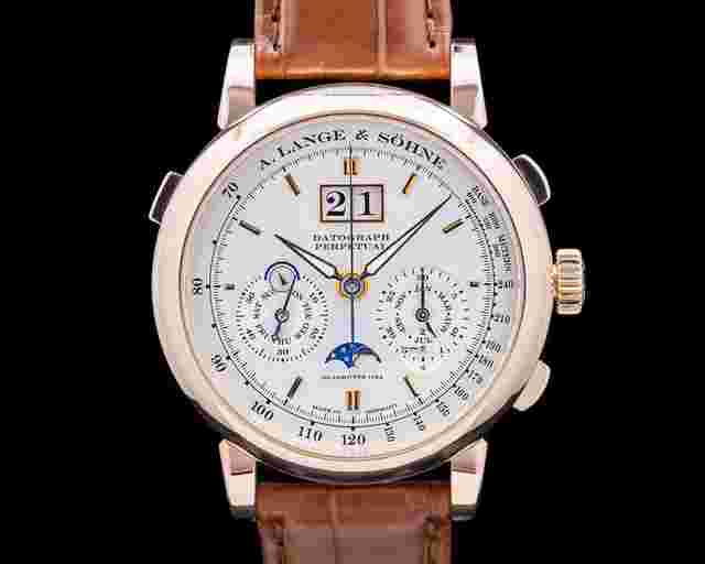 A. Lange & Söhne Datograph 410.032 Datograph Perpetual Chronograph 18K Rose Gold Silver Dial