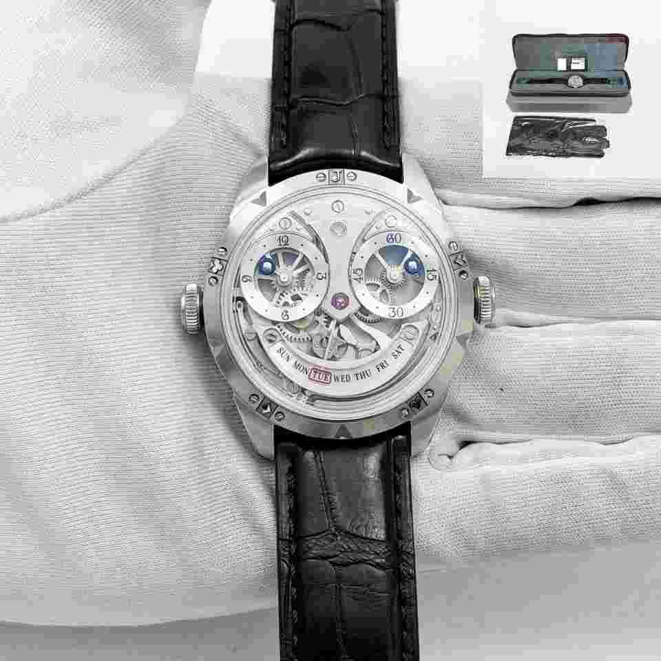 Konstantin Chaykin 2025 Konstantin Chaykin Joker Iron Mask 40MM Skeleton Dial Steel Box PaperJoker Iron Mask