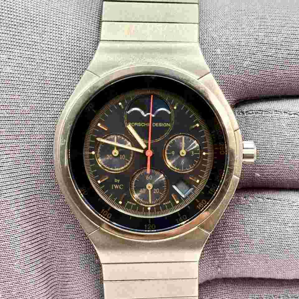 Porsche Design IWC Porsche Design 36mm Quartz Chronograph Moonphase Men's Watch IW3742