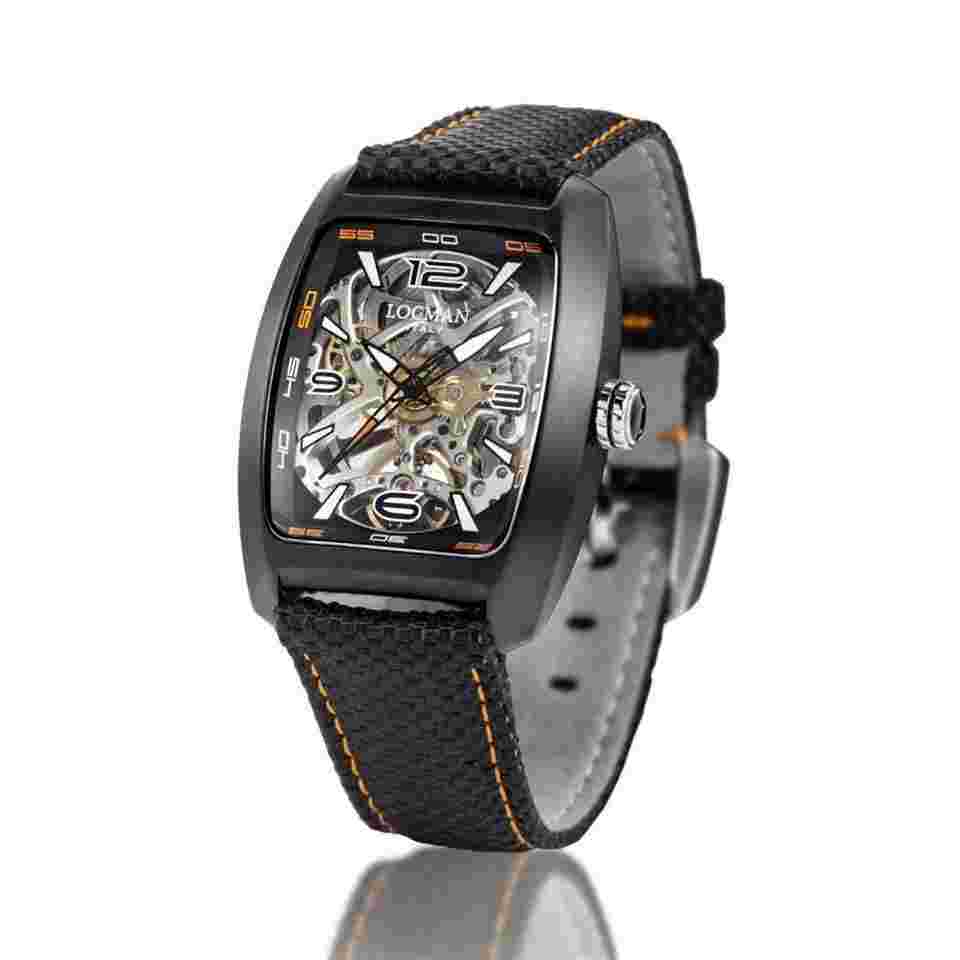Locman 0474K22S-BKT0KOCK Sport Skeleton Automatic Men's Watch