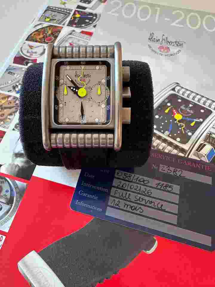Alain Silberstein Bolido Full chf 1K service end of Feb 2026. With remaining warranty