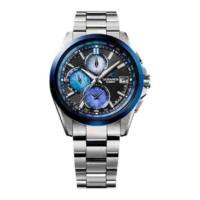 Casio Oceanus Awa Indigo OCW-T2600AP-1AJF JDM Limited Edition 42.8mm 100m WR Solar-Powered Solar-Powered Radio-Controlled Bluetooth Titanium Watch
