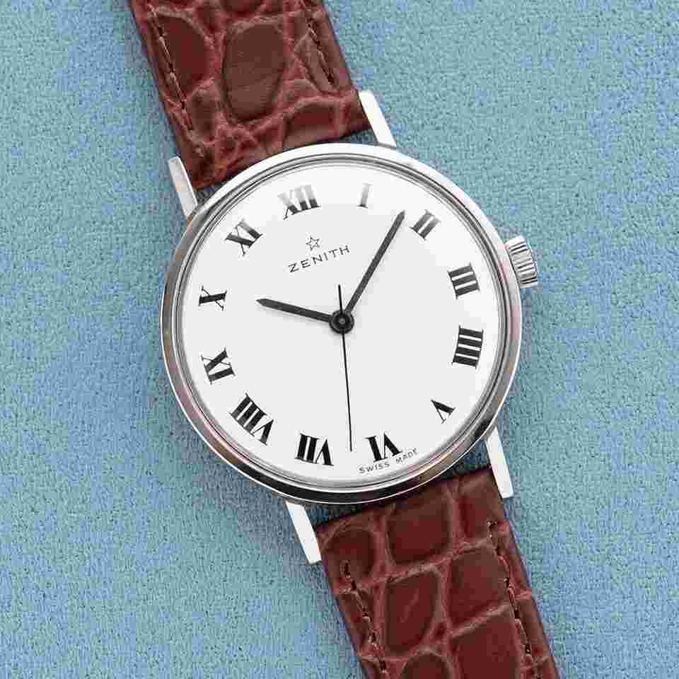 Zenith mécanique White Laque dial cal 2532 réf 928A413