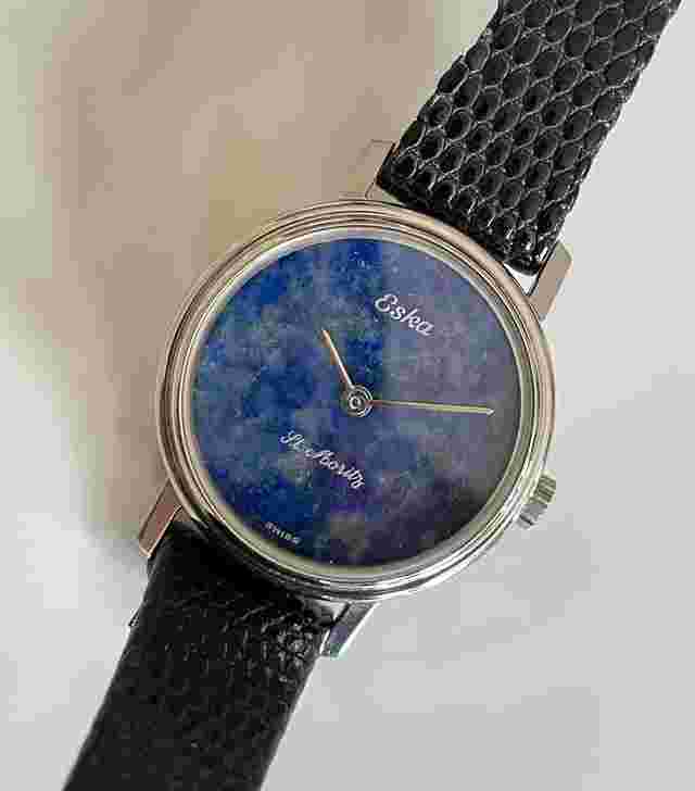 Eska St. Moritz Ref 3152 Sehr seltenes Lapis Dial wie neu