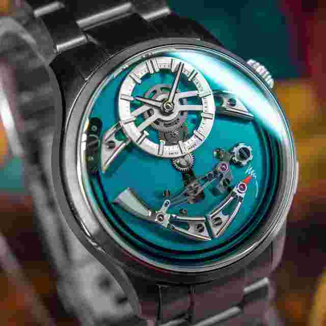 Christopher Ward C1 Bel Canto Dragonfly 41mm Titanium Boutique Only Edition Complete Set Titanium Bracelet + OEM Turquoise Strap