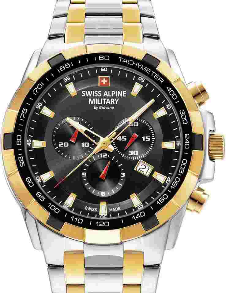 Swiss Alpine Military 7043.9147 Star Fighter Chronograph Herrenuhr 47mm 10ATM