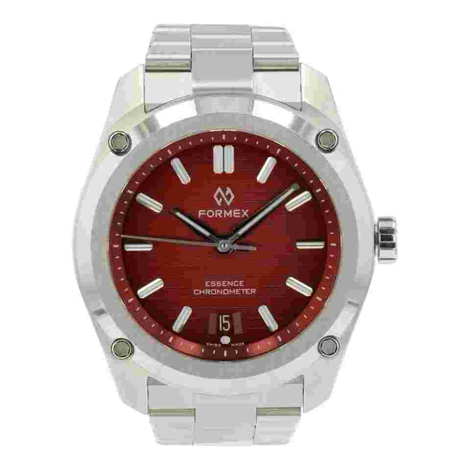 Formex Essence Red Dial Stainless Steel 39mm Automatic Movement Mens Watch 1855