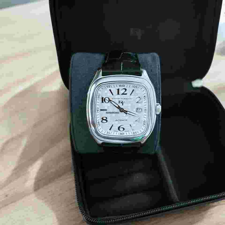 David Yurman
Belmont Thoroughbred 41mm Automatic Date Black Strap Exhibition Back T310-XST