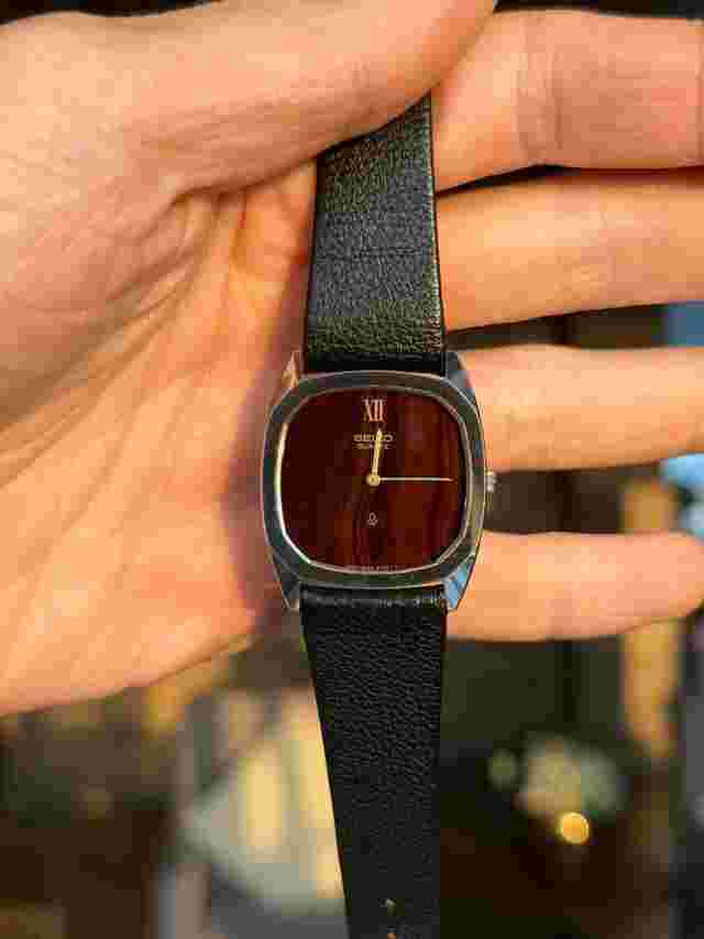 Seiko Dolce Sardonyx Stone Dial Dolce 1980 Tungsten SHAC Case Original Box 6020-5260