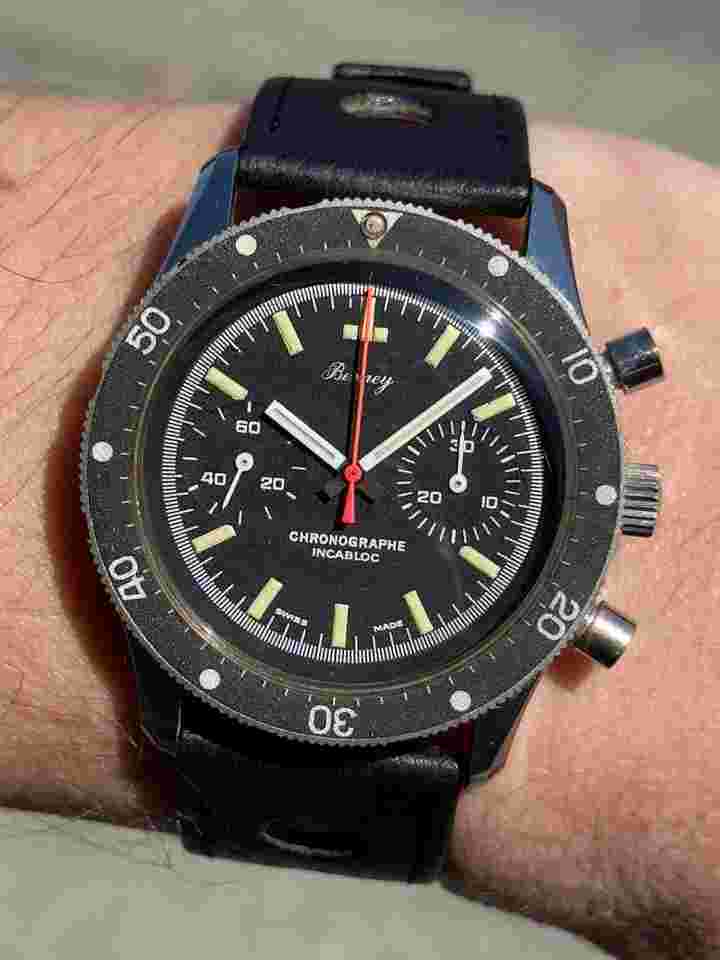 Berney type 816A Chronograph Valjoux 7733