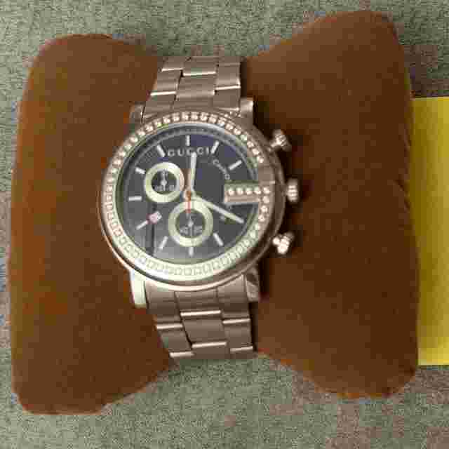 Gucci G-Chrono Swiss Quartz Chronograph Watch 101 G-case Diamond 54 Diamonds 0.78ct 44mm inkl. Box