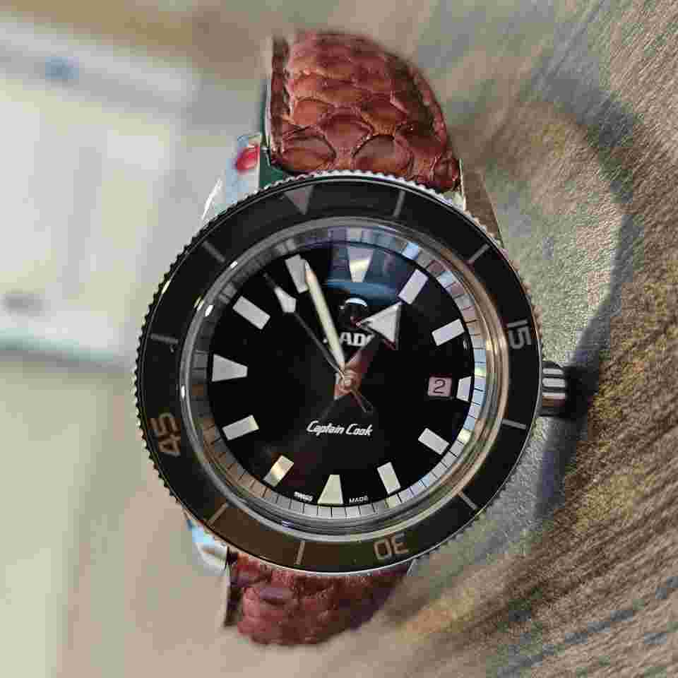 Rado Captain Cook Automatic Complete w new original strap & custom python strap!