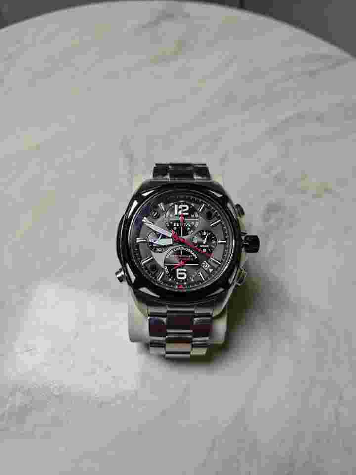Bulova Precisionist Black Chronograph Dial Stainless Bulova Precisionist 98B227 Super Rare watch