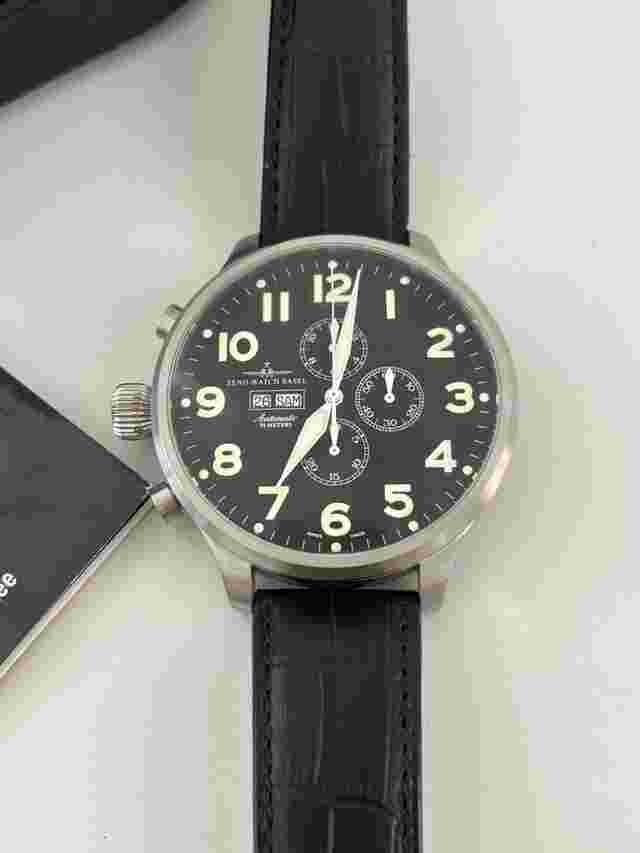 Zeno Watch Basel Pilot Super Oversized Left Hand Pilot Super Obersized Left Hand Fullset