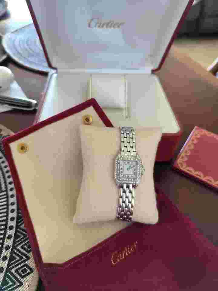 Cartier Panthère Swiss Quartz Ladies Watch Panthere 18k reloj con caja original
