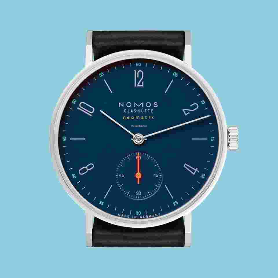 NOMOS Tangente Neomatik Glashütte Tangente Neomatik Nachtblau Saphirglasboden neu