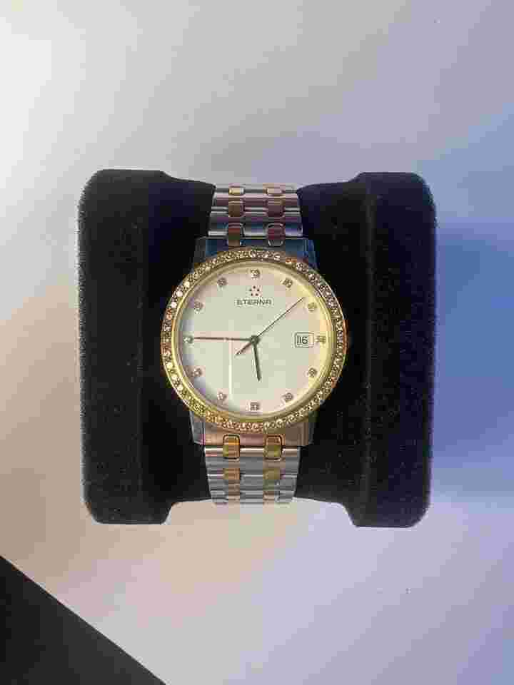 Eterna Diamant Eterna Lady Acier/OR lunette diamant