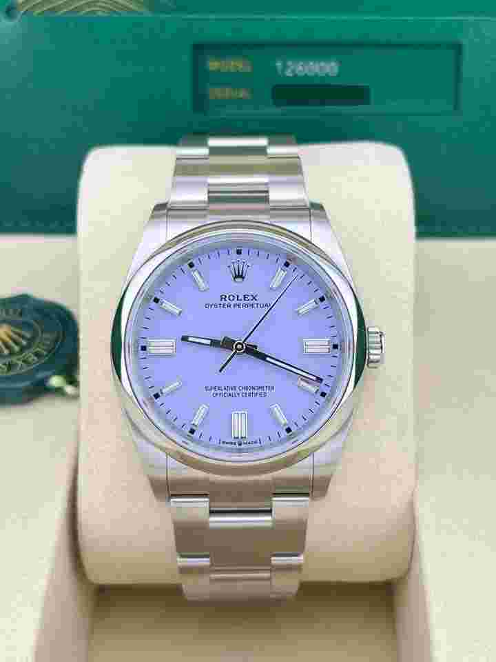 Rolex Oyster Perpetual 36 In Stock 2025 OP 36mm Lavender Dial Stainless Steel