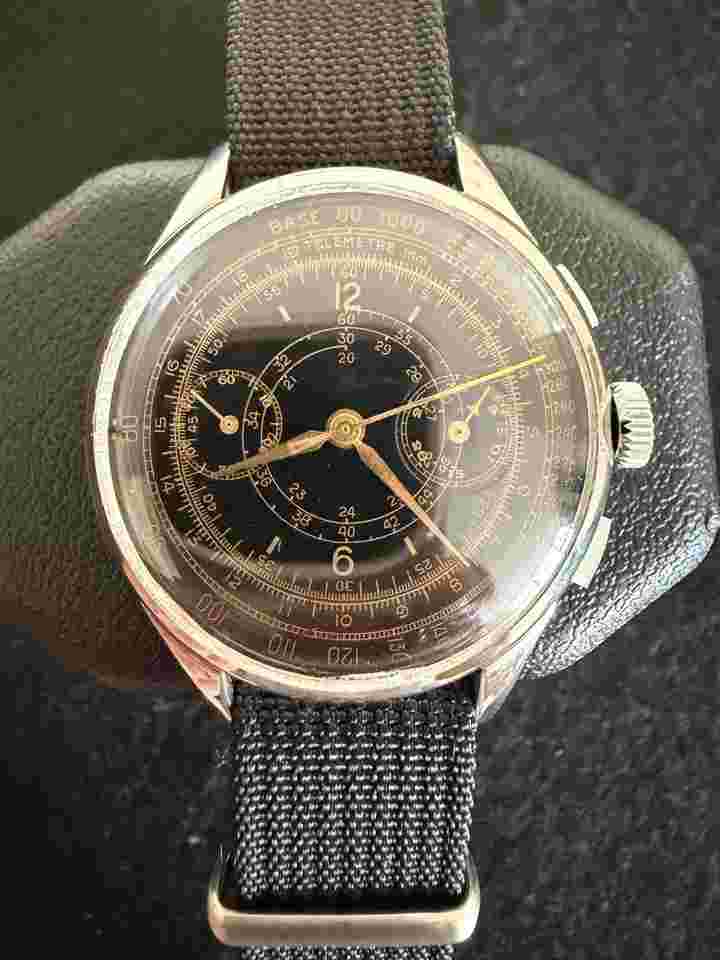 Chronographe Suisse Cie SNAIL DAIL - BIG SIZE - TELEMETRE