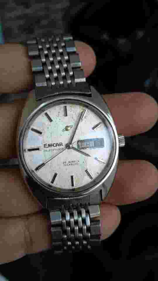 Enicar vintage automatic Ocean Pearl 25 jewels 2167.51.29 Rare Vintage ORIGiNAL 1980 watch only