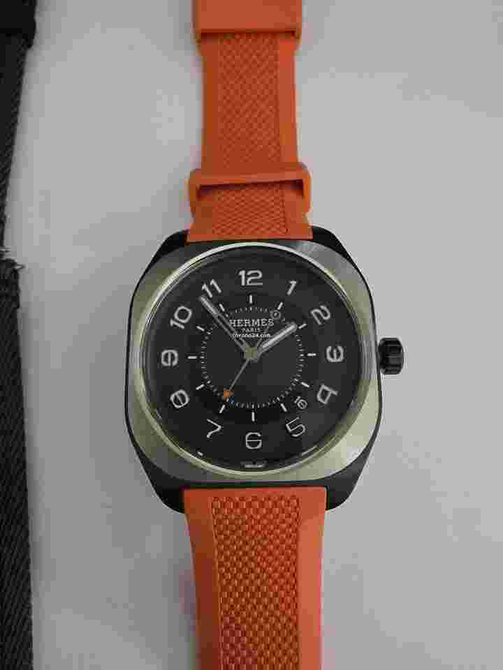 Hermès H08 montre Hermes en titane neuve full set avec second bracelet