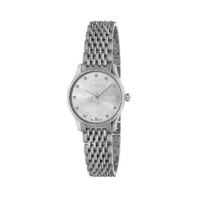 Gucci G-Timeless Quartz YA1265019 29mm Silver Dial Womens Watch