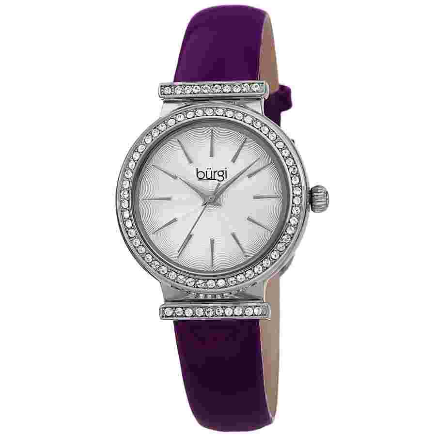 Burgi BUR230PU Swarovski Crystals Ladies Quartz Watch