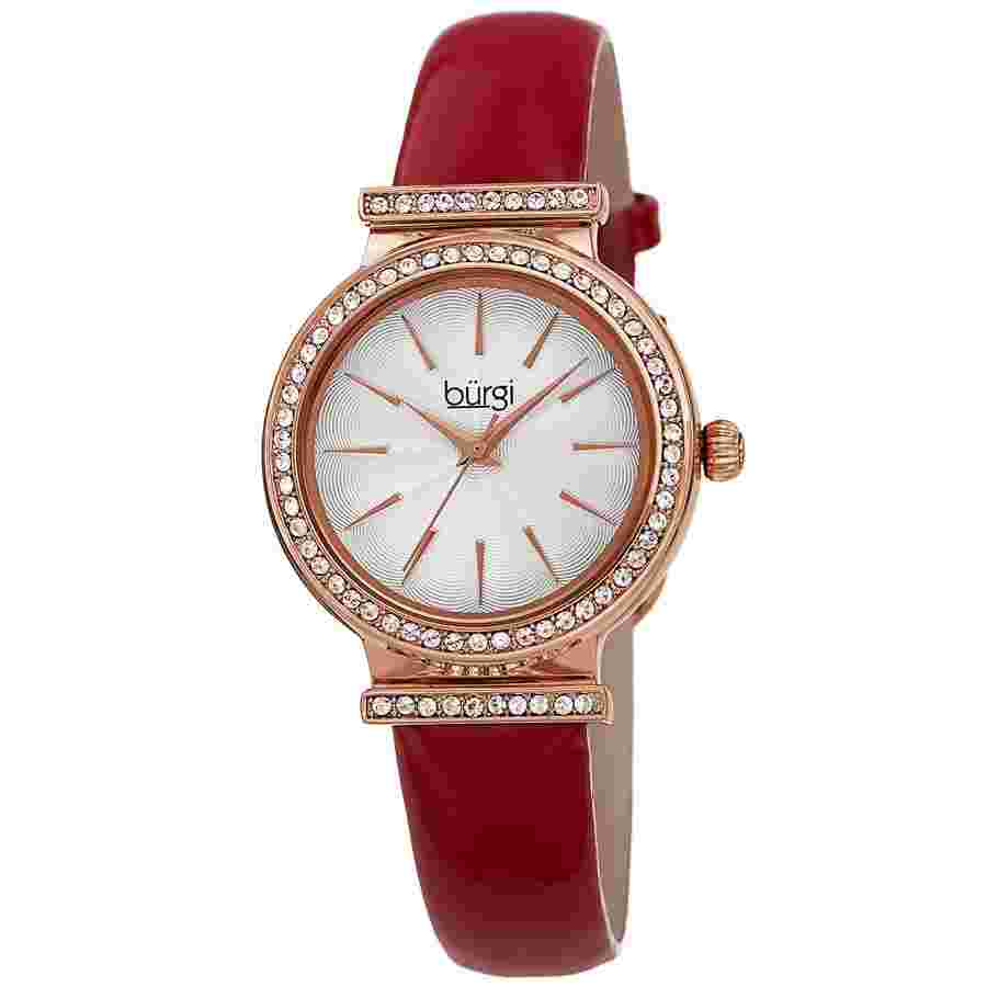 Burgi BUR230RD Swarovski Crystals Ladies Quartz Watch