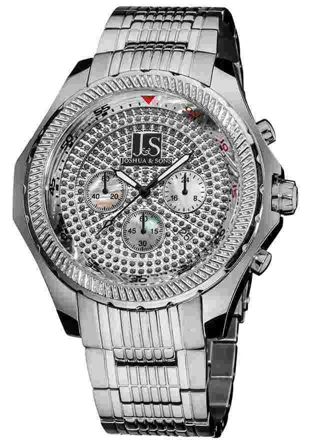 Joshua and Sons JS-43-SS Men's Chronograph Quartz Watch